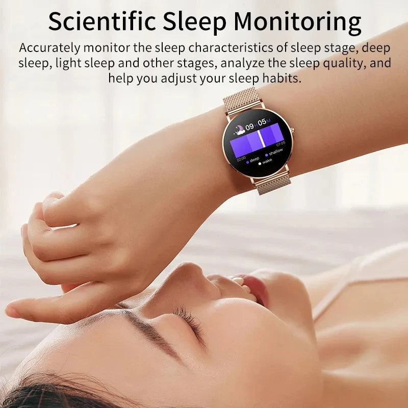 Montre connectée AMOLED LIGE 2024, rappel d'appel, fonction physiologique, horloge, bracelet de sport, montre intelligente étanche