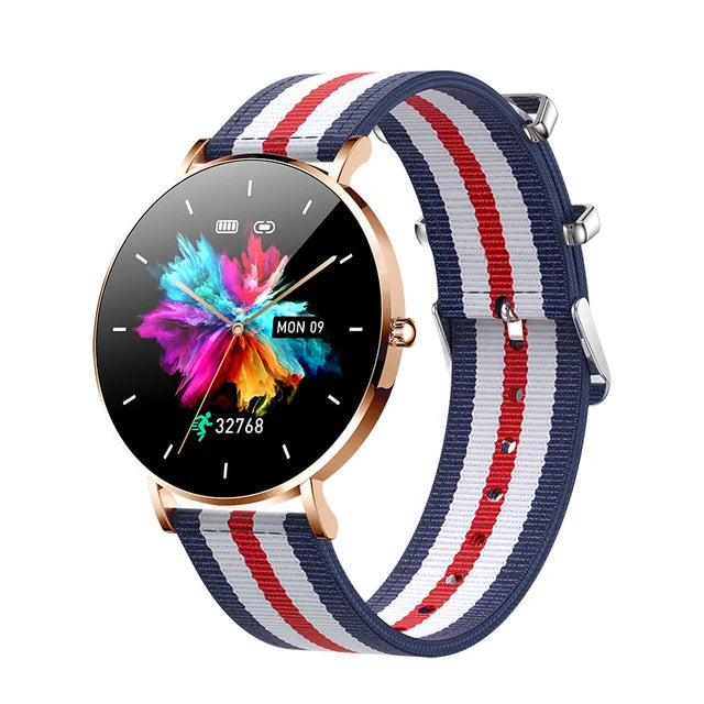 Montre connectée AMOLED LIGE 2024, rappel d'appel, fonction physiologique, horloge, bracelet de sport, montre intelligente étanche