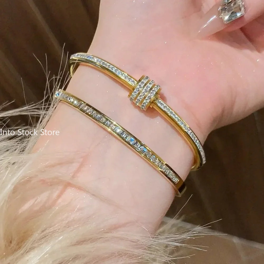 Bracelets YASMINE en acier titane inoxydable