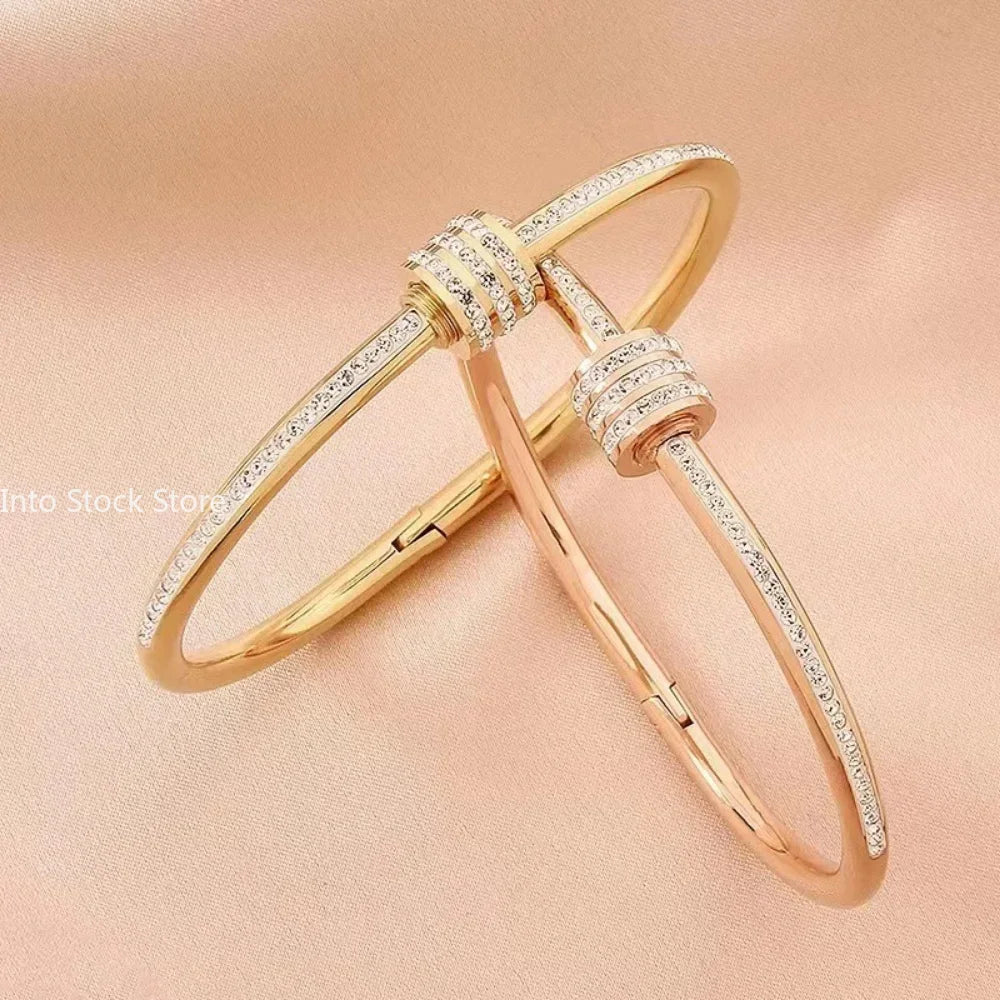 Bracelets YASMINE en acier titane inoxydable