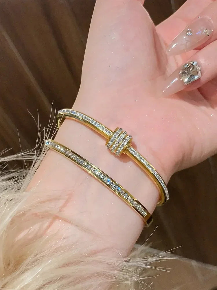 Bracelets YASMINE en acier titane inoxydable