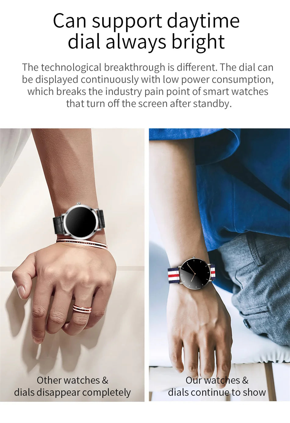 Montre connectée AMOLED LIGE 2024, rappel d'appel, fonction physiologique, horloge, bracelet de sport, montre intelligente étanche