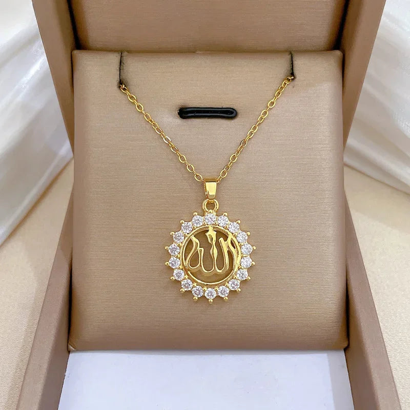 Collier pendentif tendance pour femmes et filles, chaîne en acier inoxydable, accessoires, bijoux