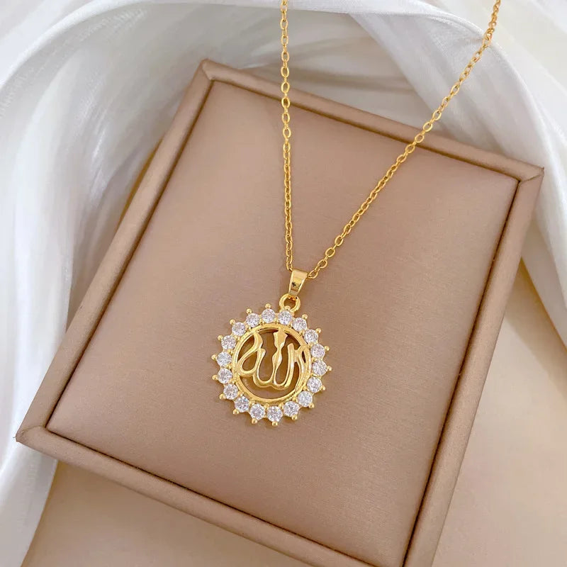 Collier pendentif tendance pour femmes et filles, chaîne en acier inoxydable, accessoires, bijoux