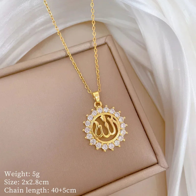 Collier pendentif tendance pour femmes et filles, chaîne en acier inoxydable, accessoires, bijoux